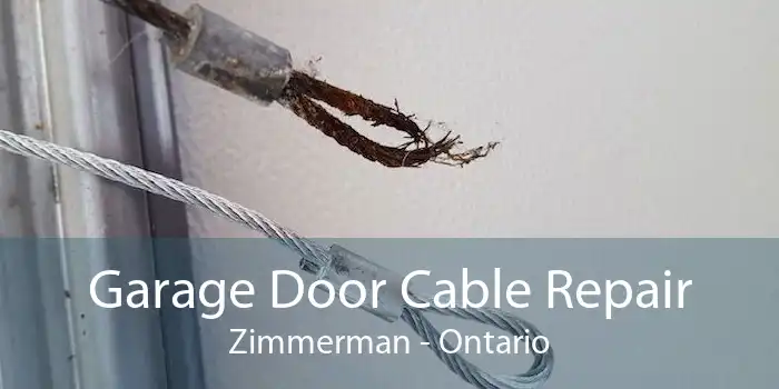 Garage Door Cable Repair Zimmerman - Ontario