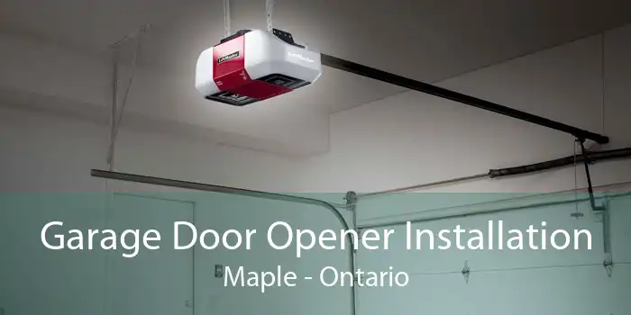 Garage Door Opener Installation Maple - Ontario