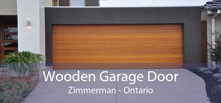 Wooden Garage Door Zimmerman - Ontario